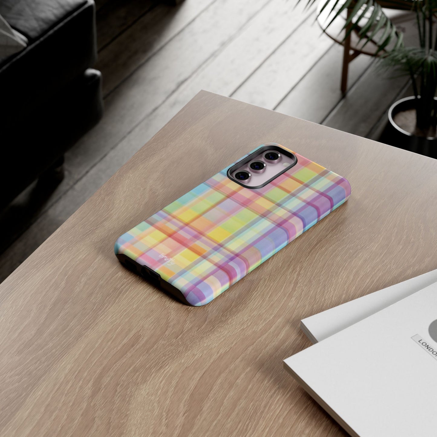 Rainbow Gingham Phone Case