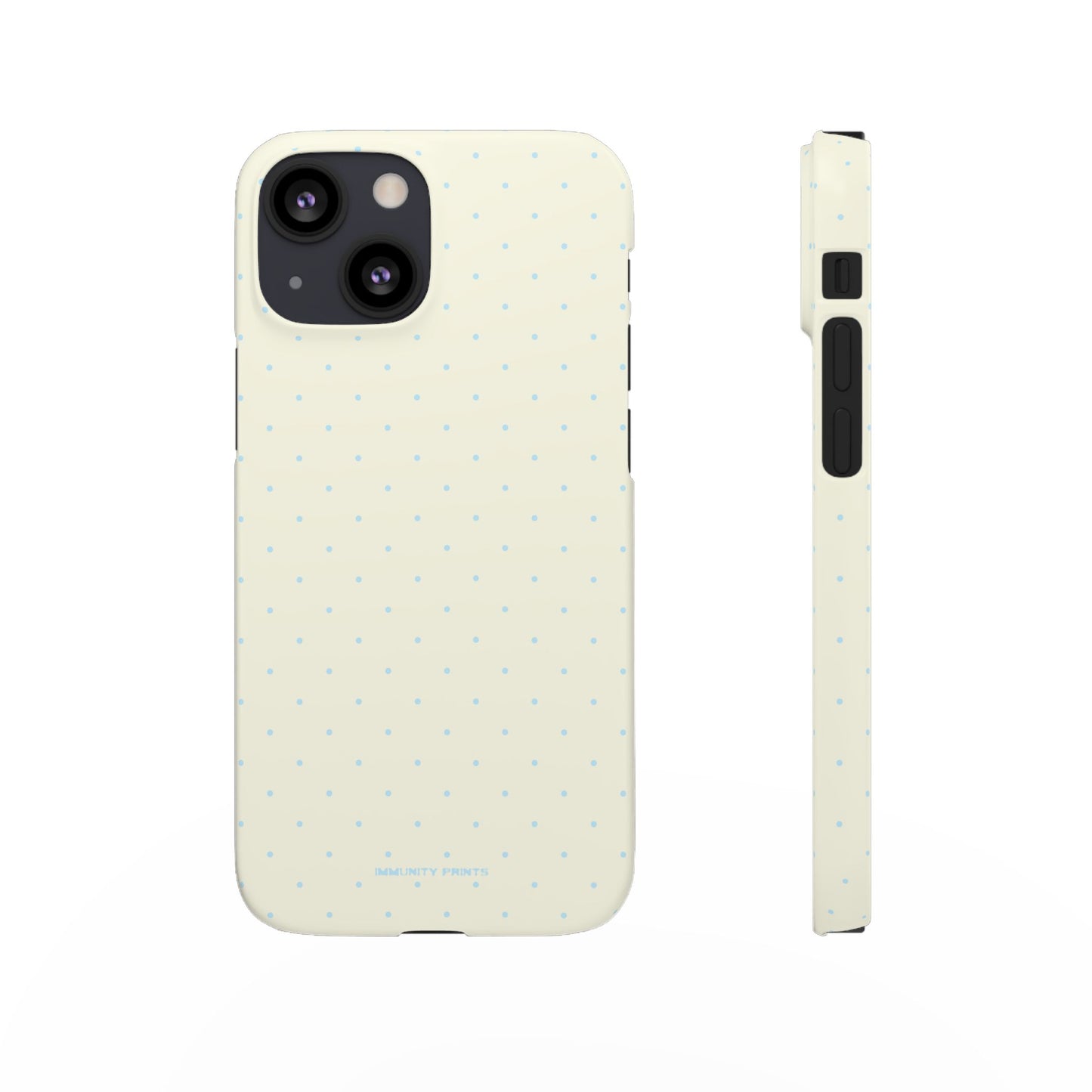 Mini Polka Dot (Blue) Snap Phone Case