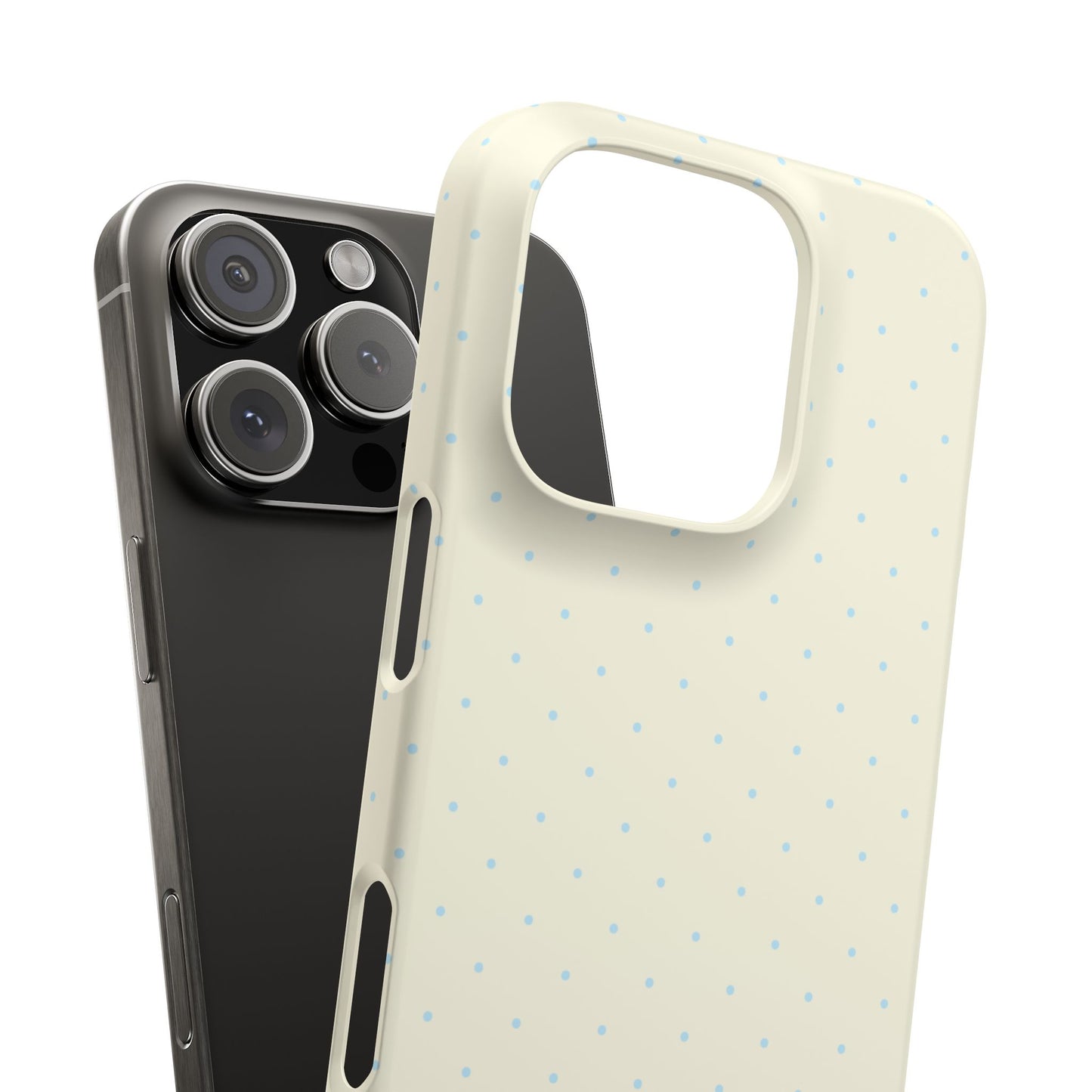 Mini Polka Dot (Blue) Snap Phone Case