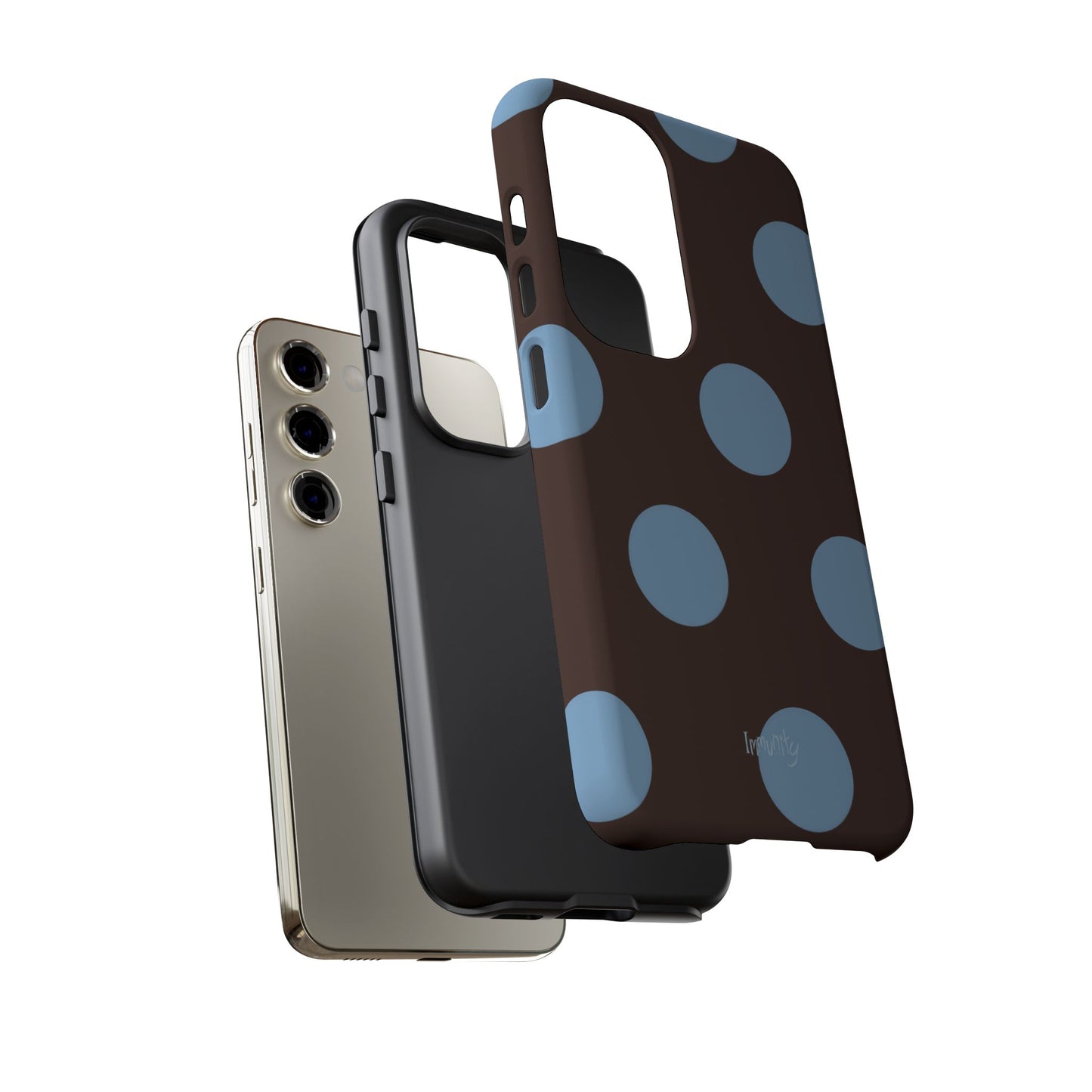 Big Blue Polka Dot Phone Case