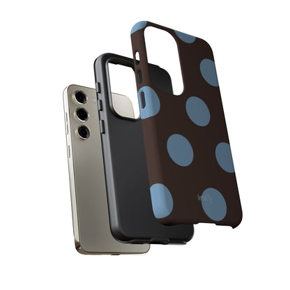 Big Blue Polka Dot Phone Case