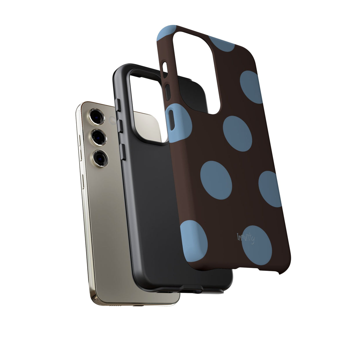 Big Blue Polka Dot Phone Case