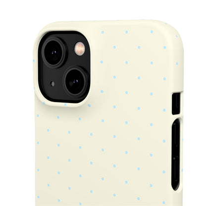 Mini Polka Dot (Blue) Snap Phone Case