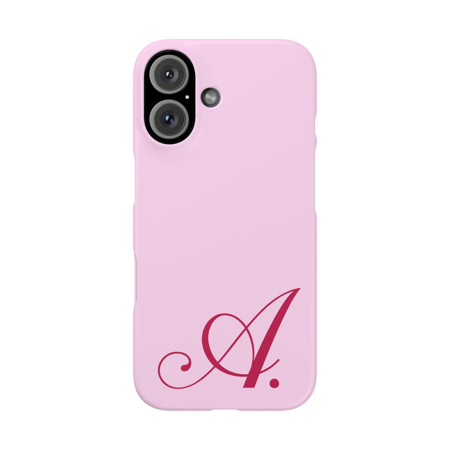 Initial (Pink) Snap Phone Case