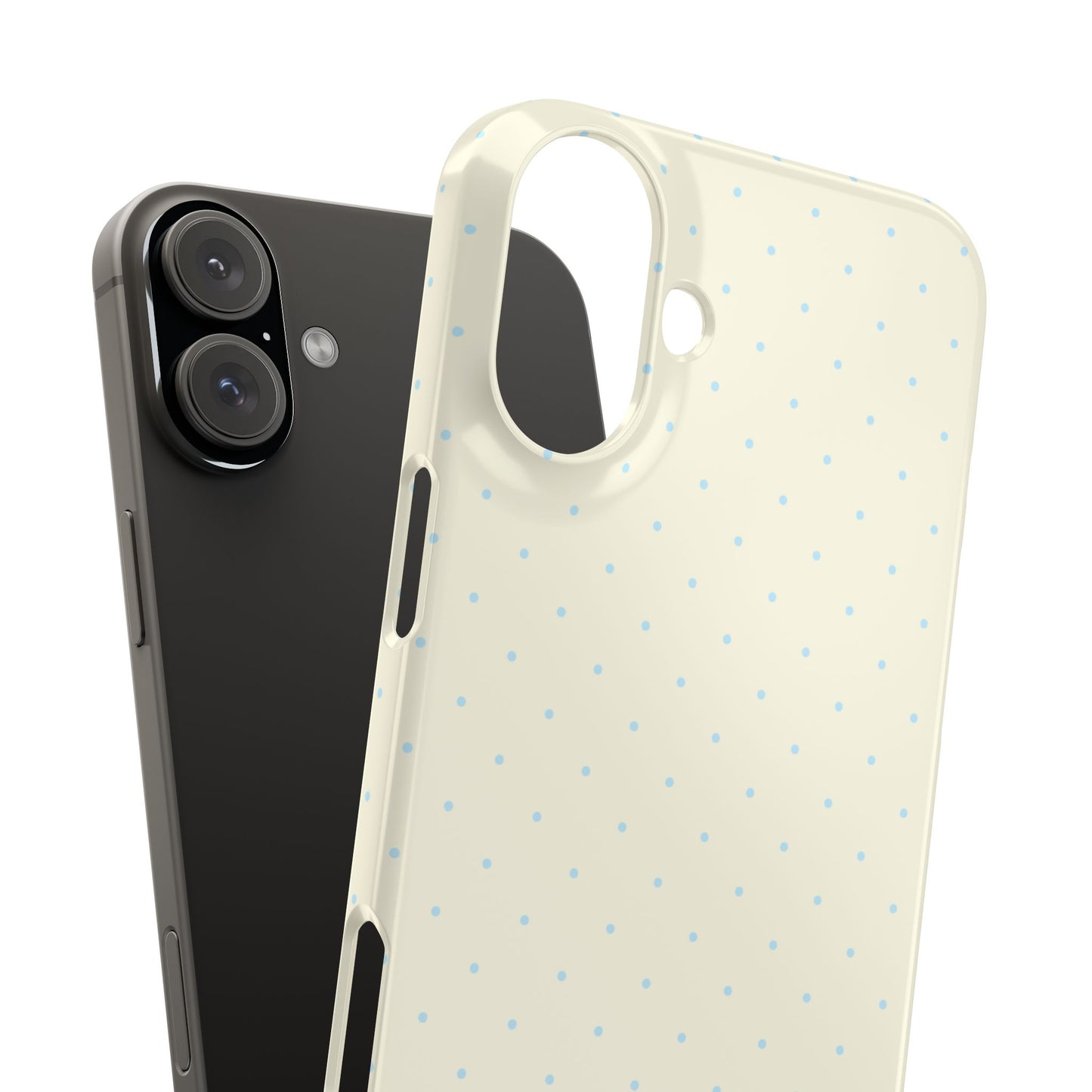 Mini Polka Dot (Blue) Snap Phone Case