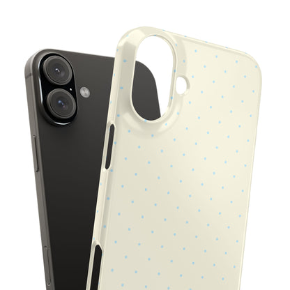 Mini Polka Dot (Blue) Snap Phone Case