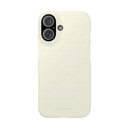 Mini Polka Dot (Blue) Snap Phone Case