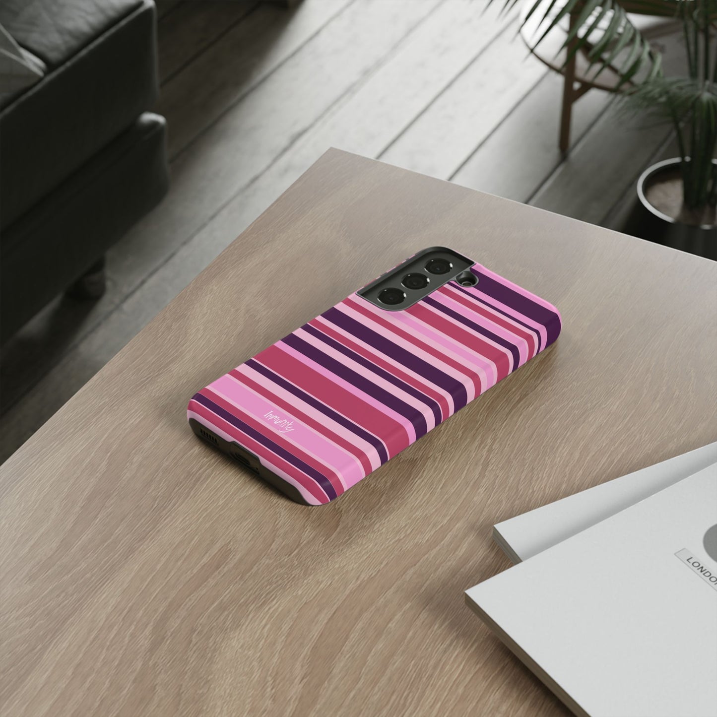 Pink Stripes Phone Case