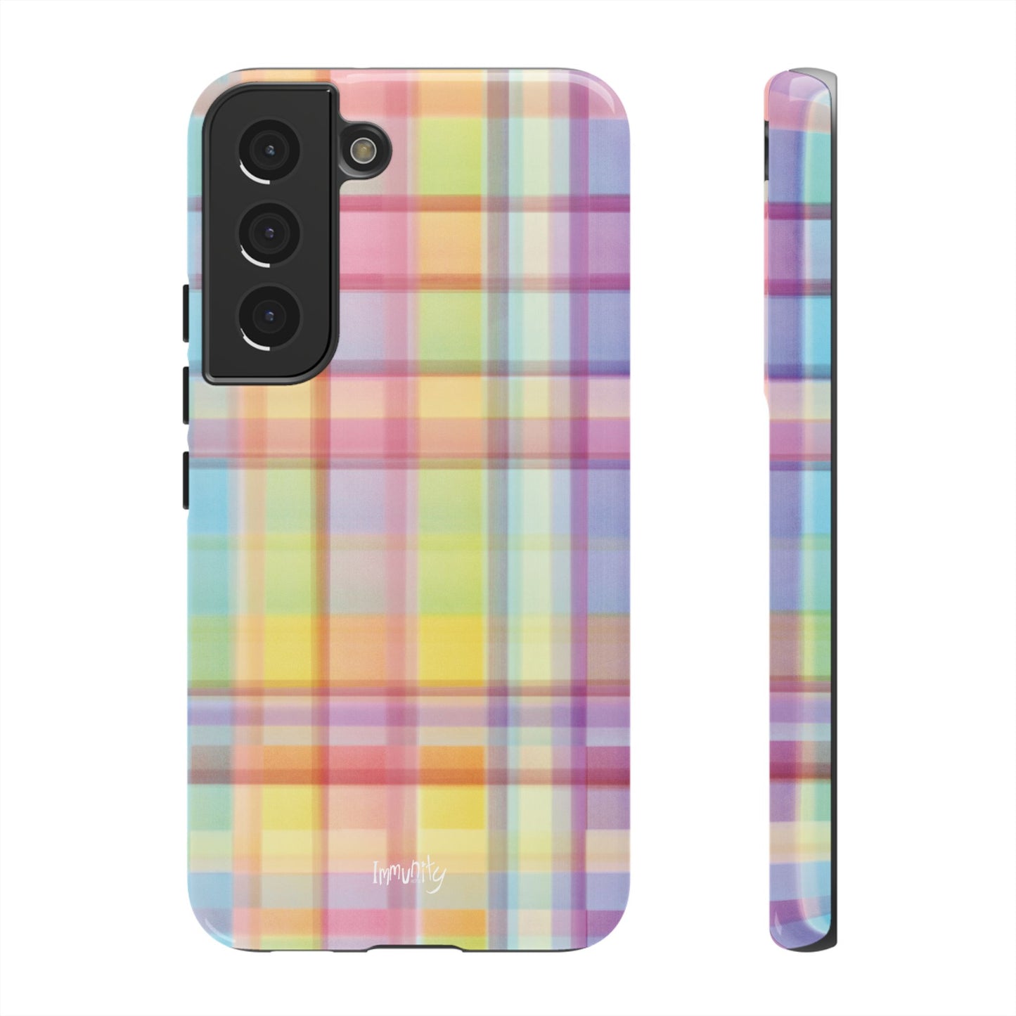 Rainbow Gingham Phone Case