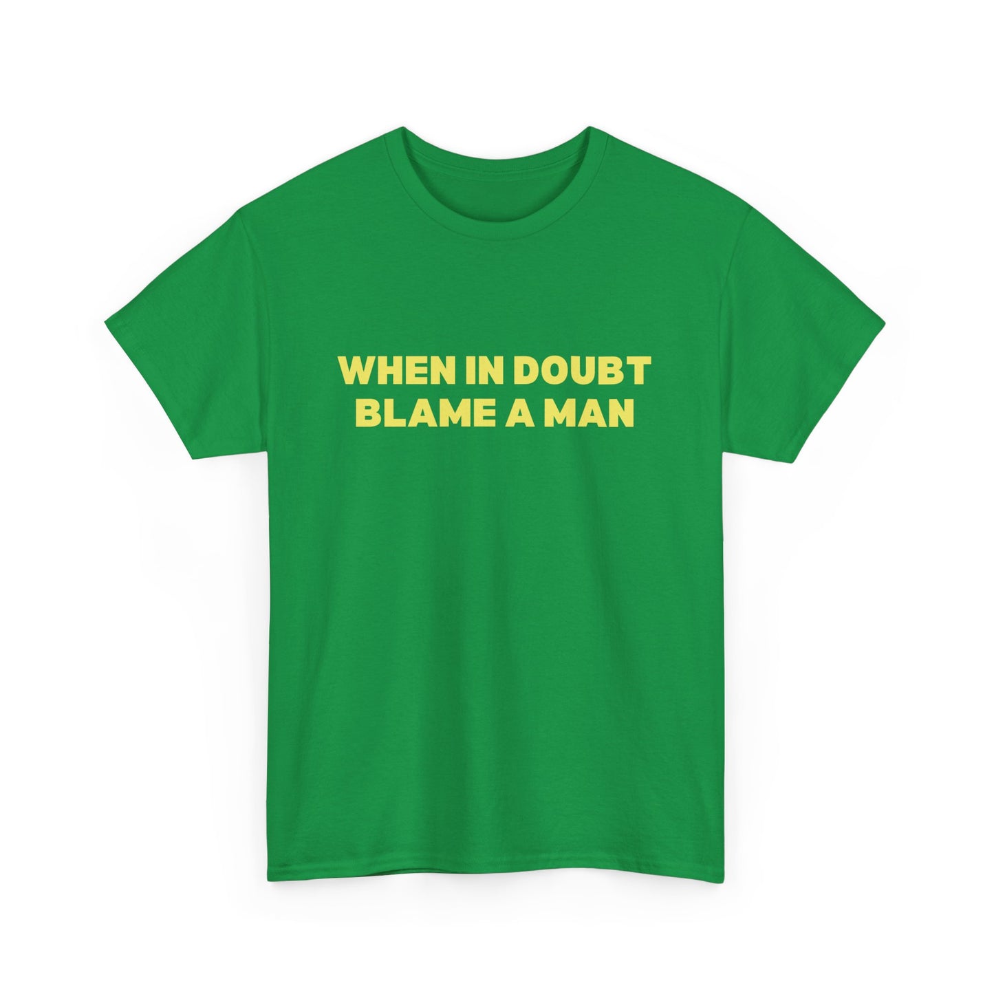 When in Doubt Blame a Man Classic Tee