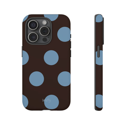 Big Blue Polka Dot Phone Case