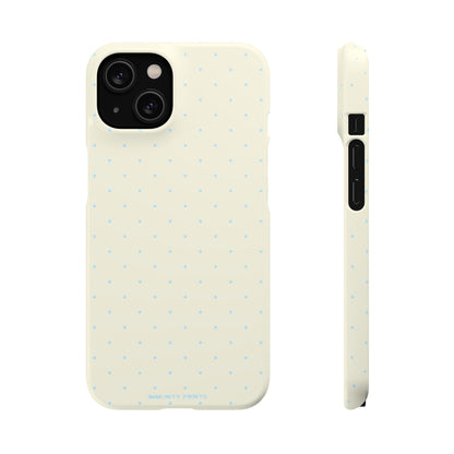 Mini Polka Dot (Blue) Snap Phone Case