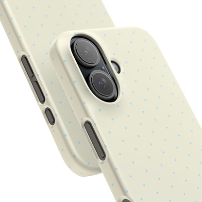 Mini Polka Dot (Blue) Snap Phone Case