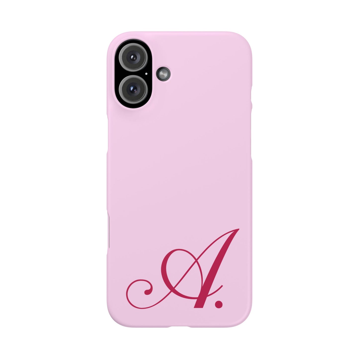 Initial (Pink) Snap Phone Case