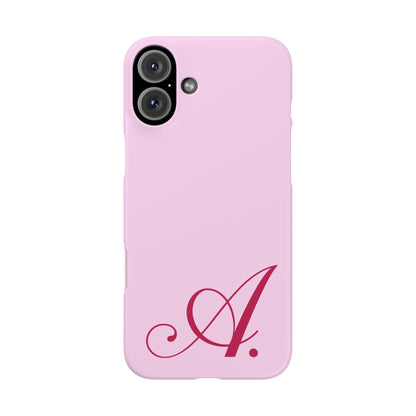 Initial (Pink) Snap Phone Case