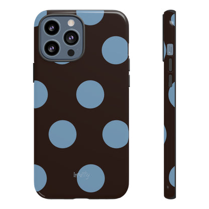 Big Blue Polka Dot Phone Case