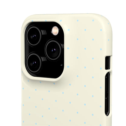 Mini Polka Dot (Blue) Snap Phone Case