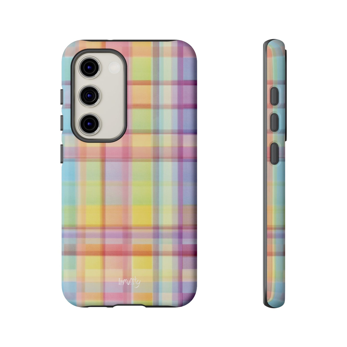 Rainbow Gingham Phone Case