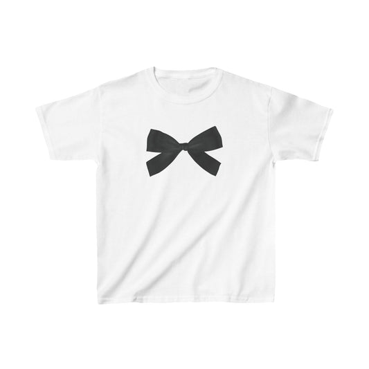 Black Bow Boxy Tee