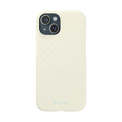 Mini Polka Dot (Blue) Snap Phone Case