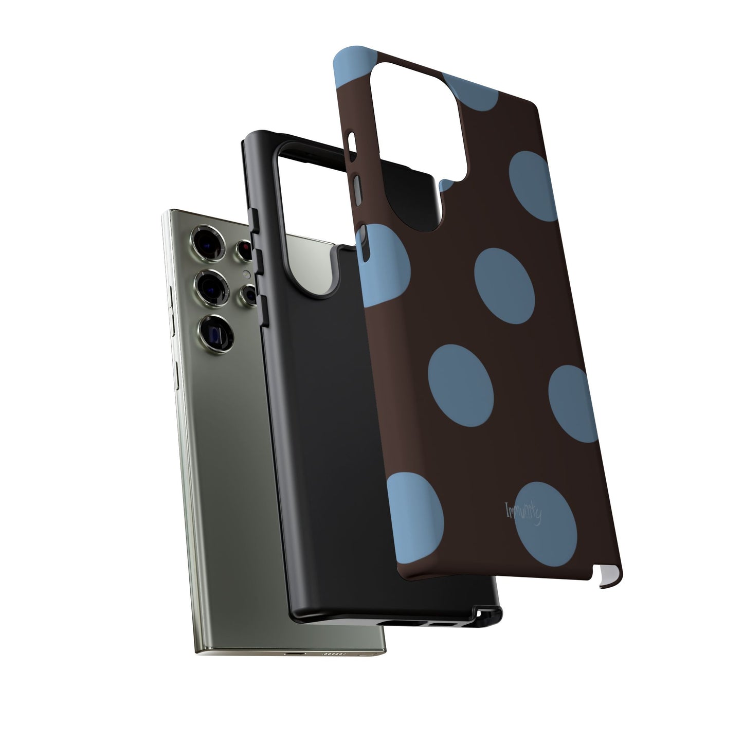 Big Blue Polka Dot Phone Case