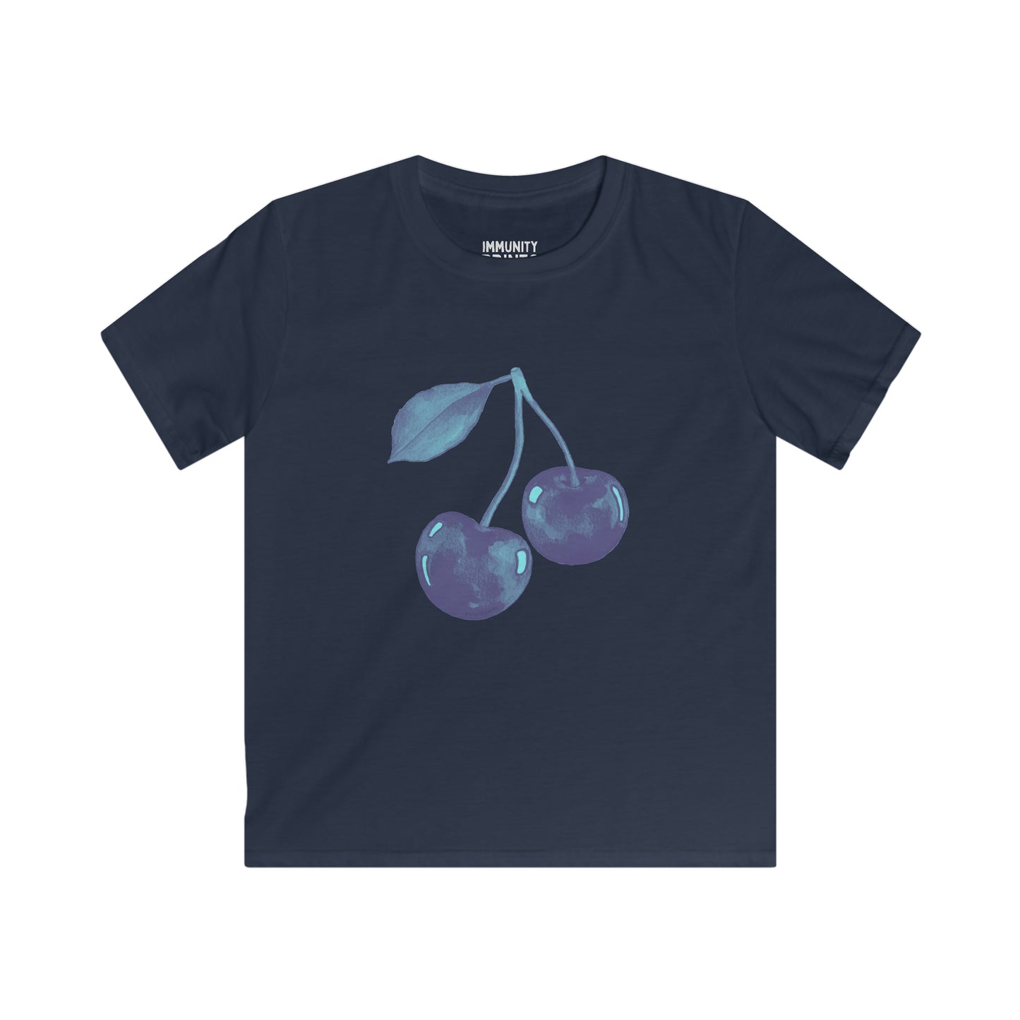 Blue Cherry Baby Tee