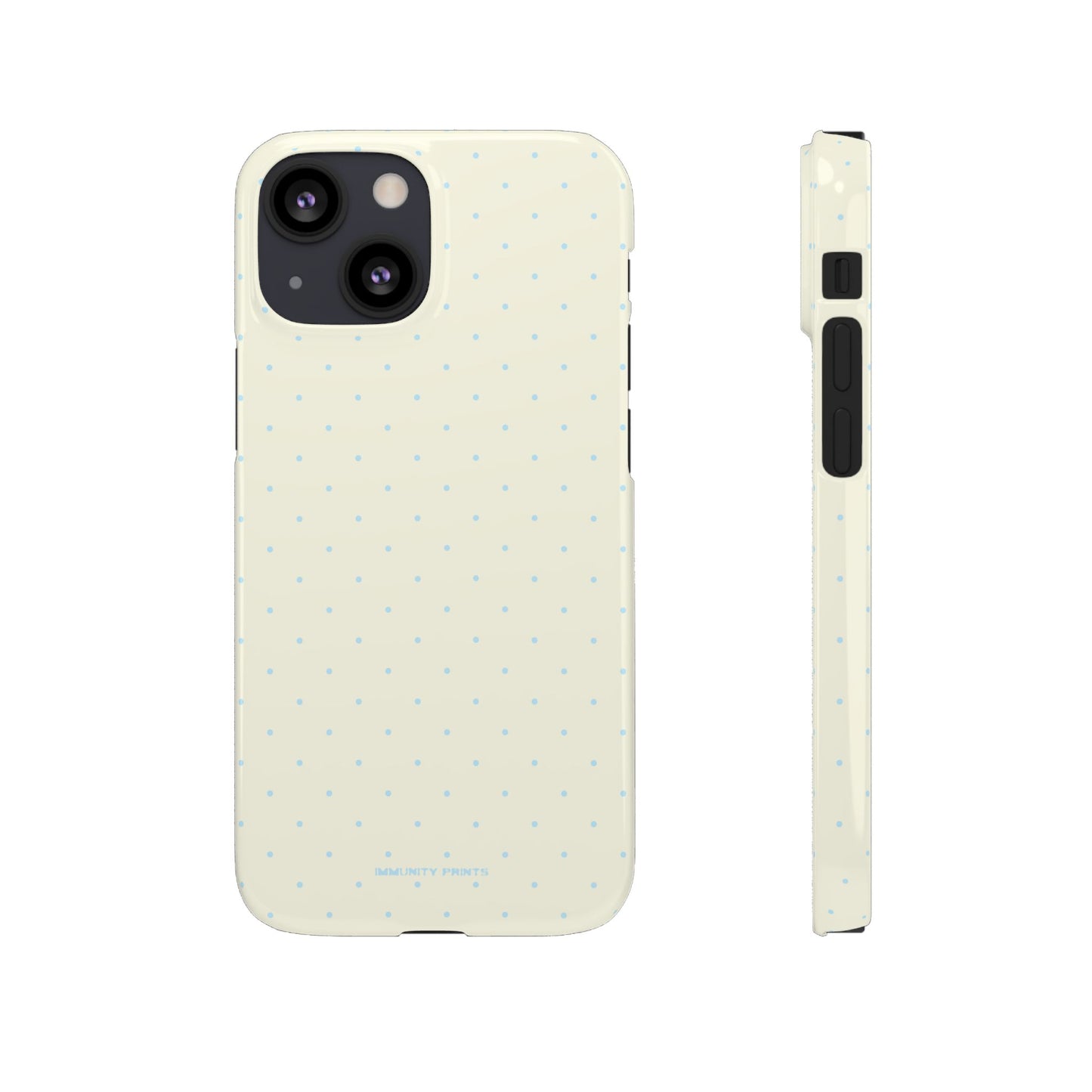 Mini Polka Dot (Blue) Snap Phone Case