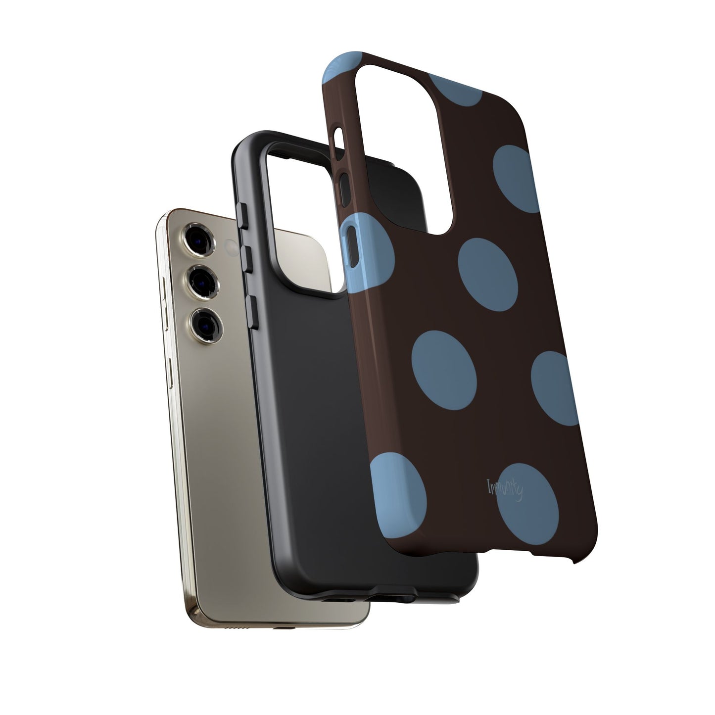 Big Blue Polka Dot Phone Case