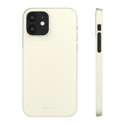 Mini Polka Dot (Blue) Snap Phone Case