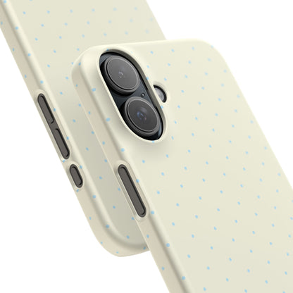 Mini Polka Dot (Blue) Snap Phone Case