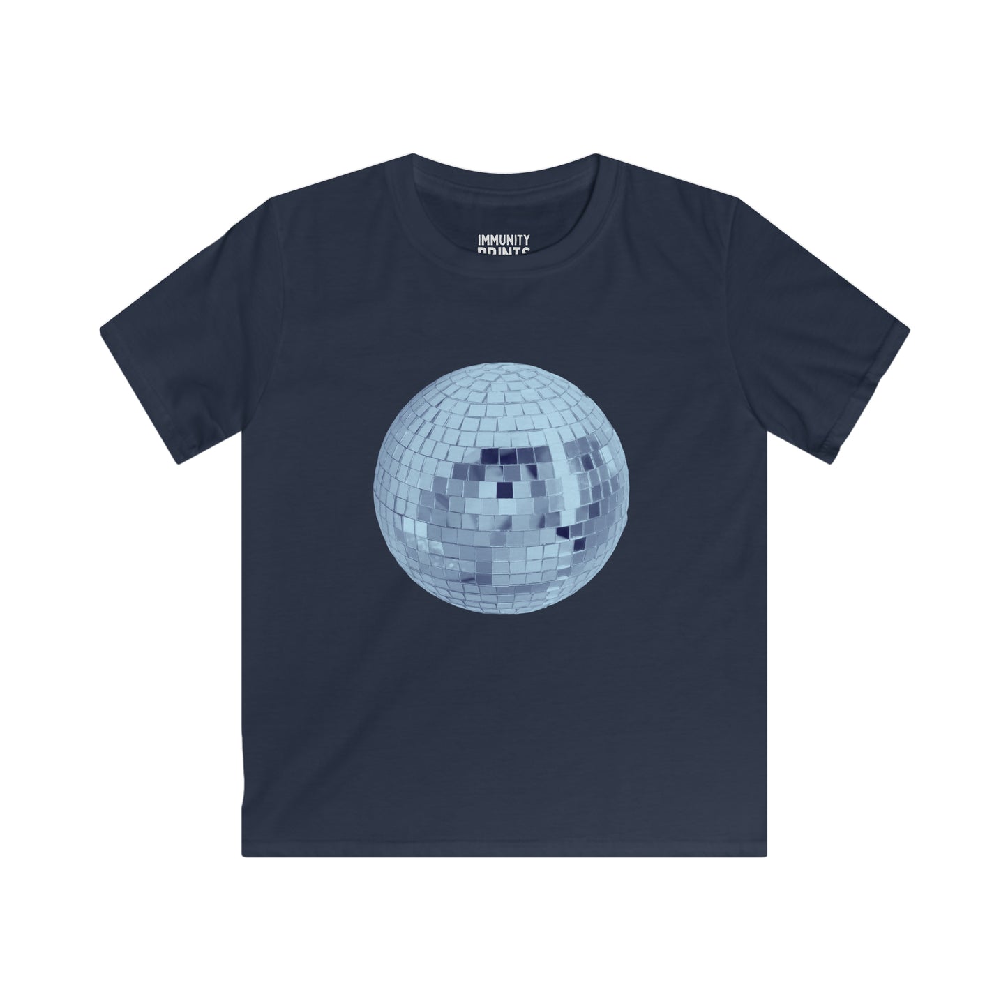 Blue Mirrorball Baby Tee