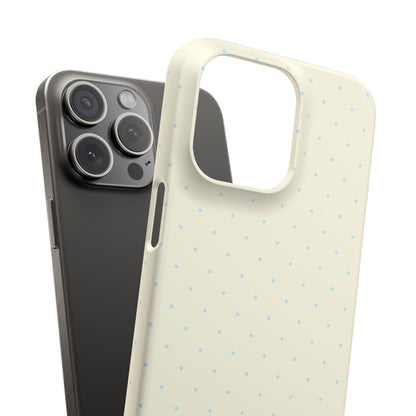 Mini Polka Dot (Blue) Snap Phone Case