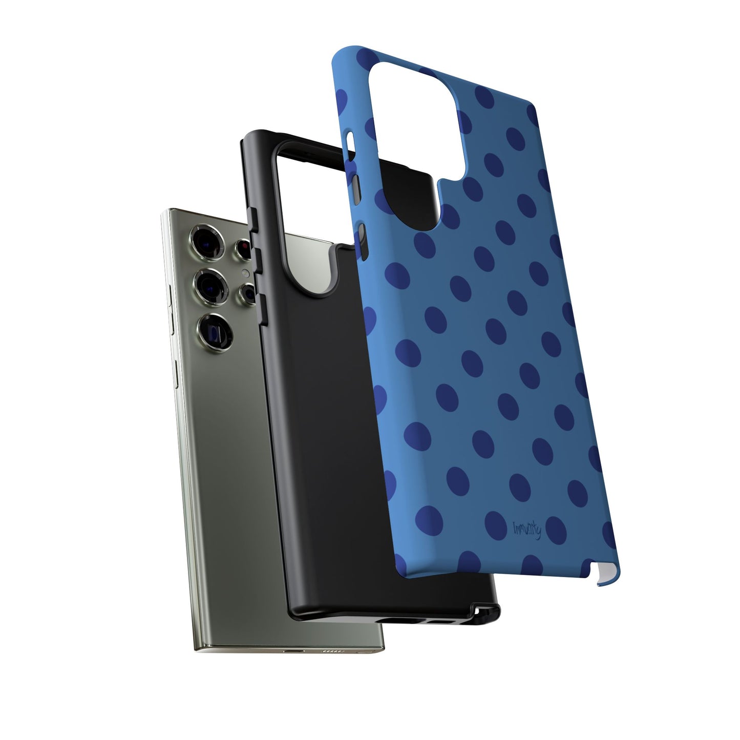 Blue Polka Dot Phone Case