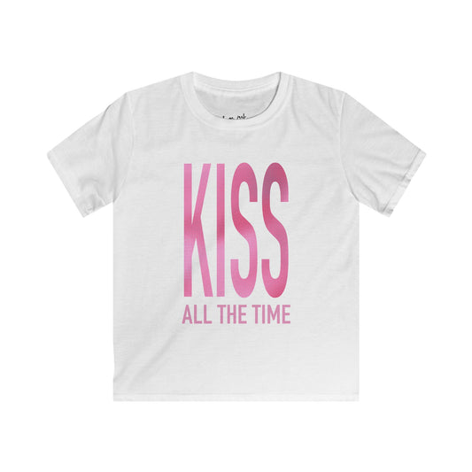 Kiss All The Time (Pink) Baby Tee