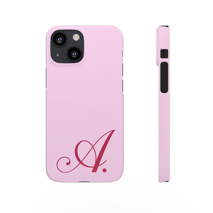 Initial (Pink) Snap Phone Case