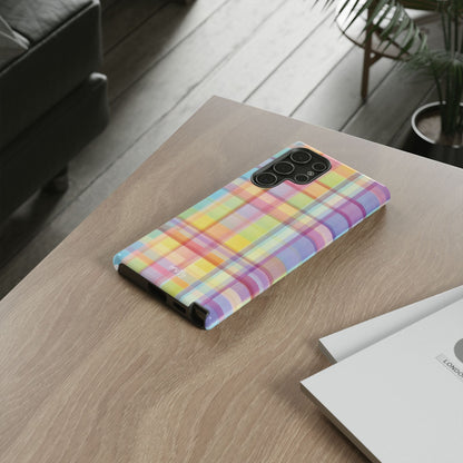 Rainbow Gingham Phone Case