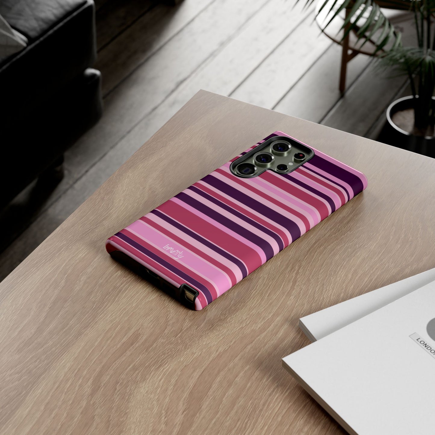 Pink Stripes Phone Case
