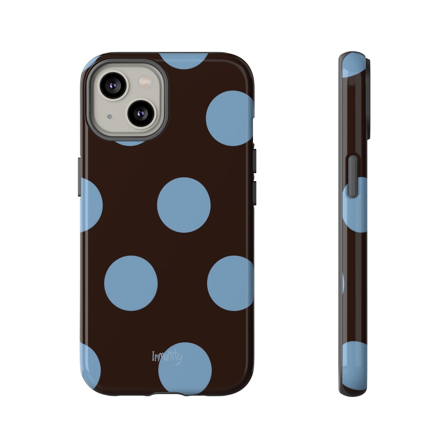 Big Blue Polka Dot Phone Case