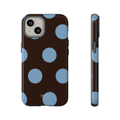 Big Blue Polka Dot Phone Case