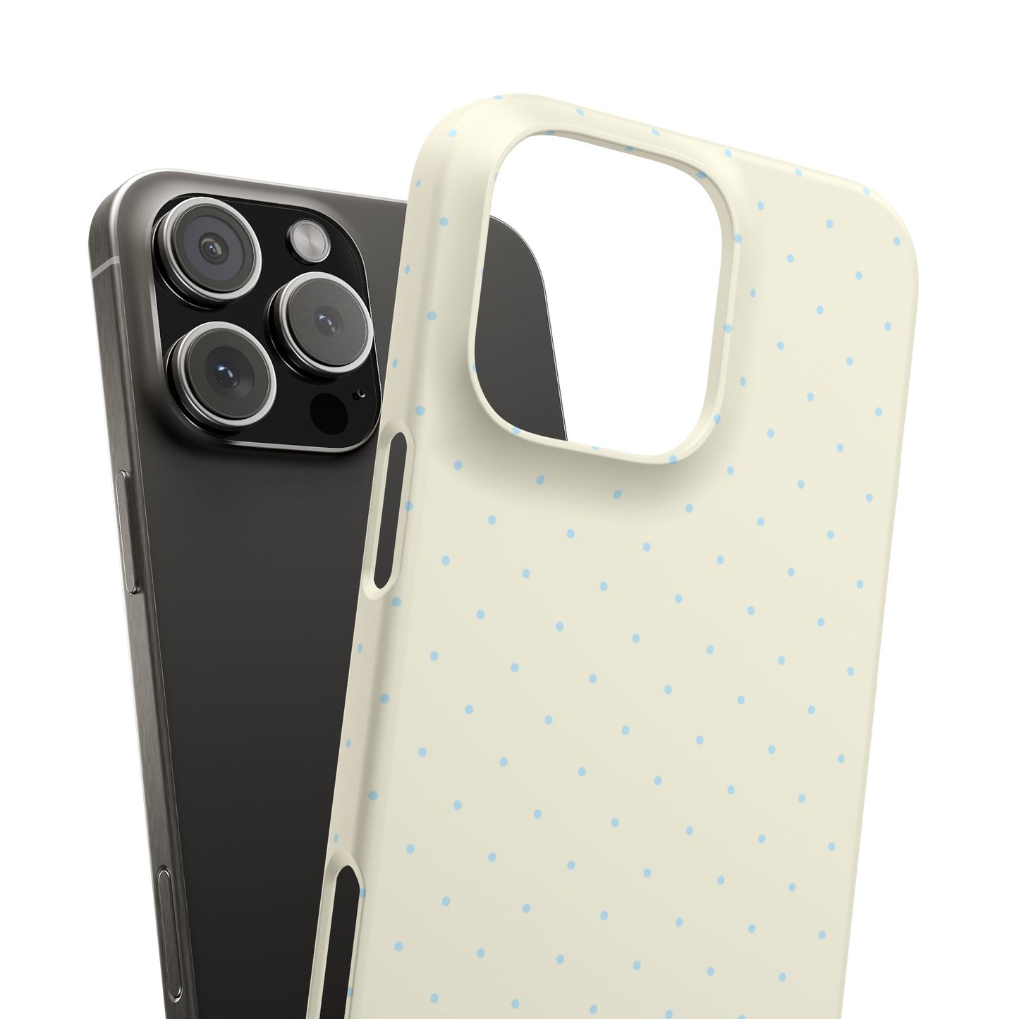 Mini Polka Dot (Blue) Snap Phone Case