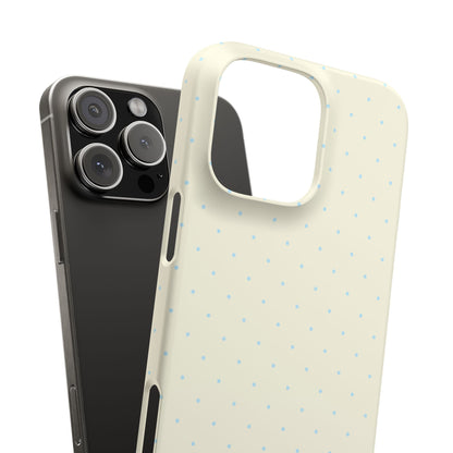 Mini Polka Dot (Blue) Snap Phone Case