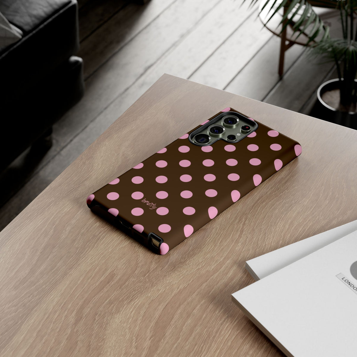 Pink Polka Dot Phone Case