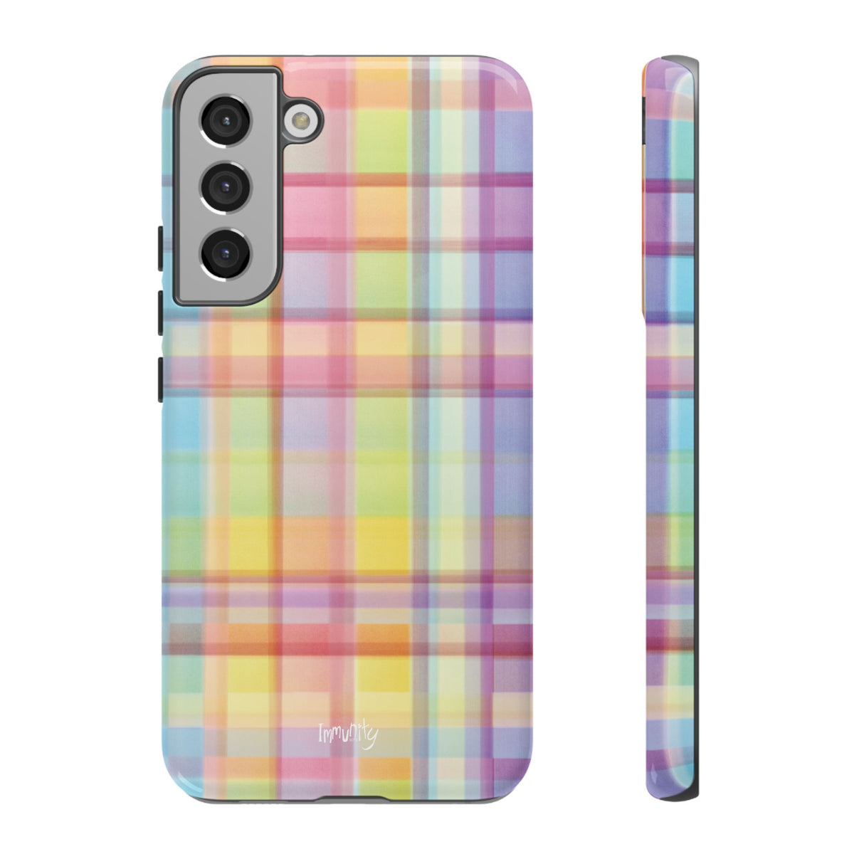 Rainbow Gingham Phone Case