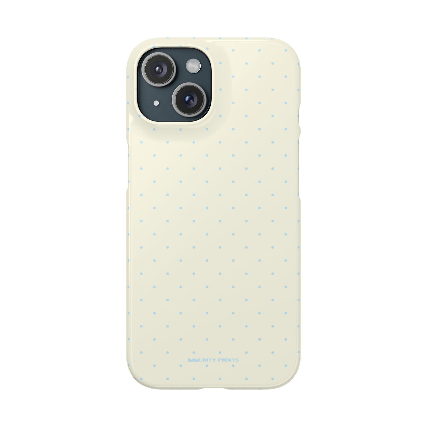 Mini Polka Dot (Blue) Snap Phone Case
