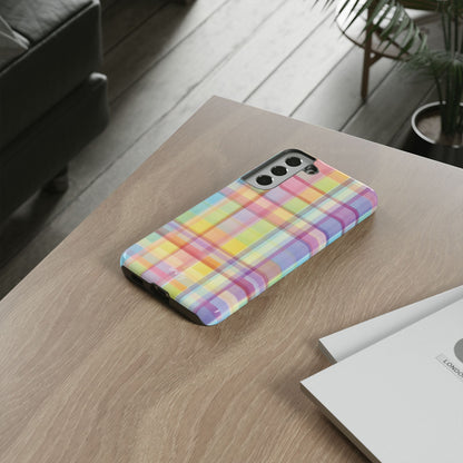 Rainbow Gingham Phone Case
