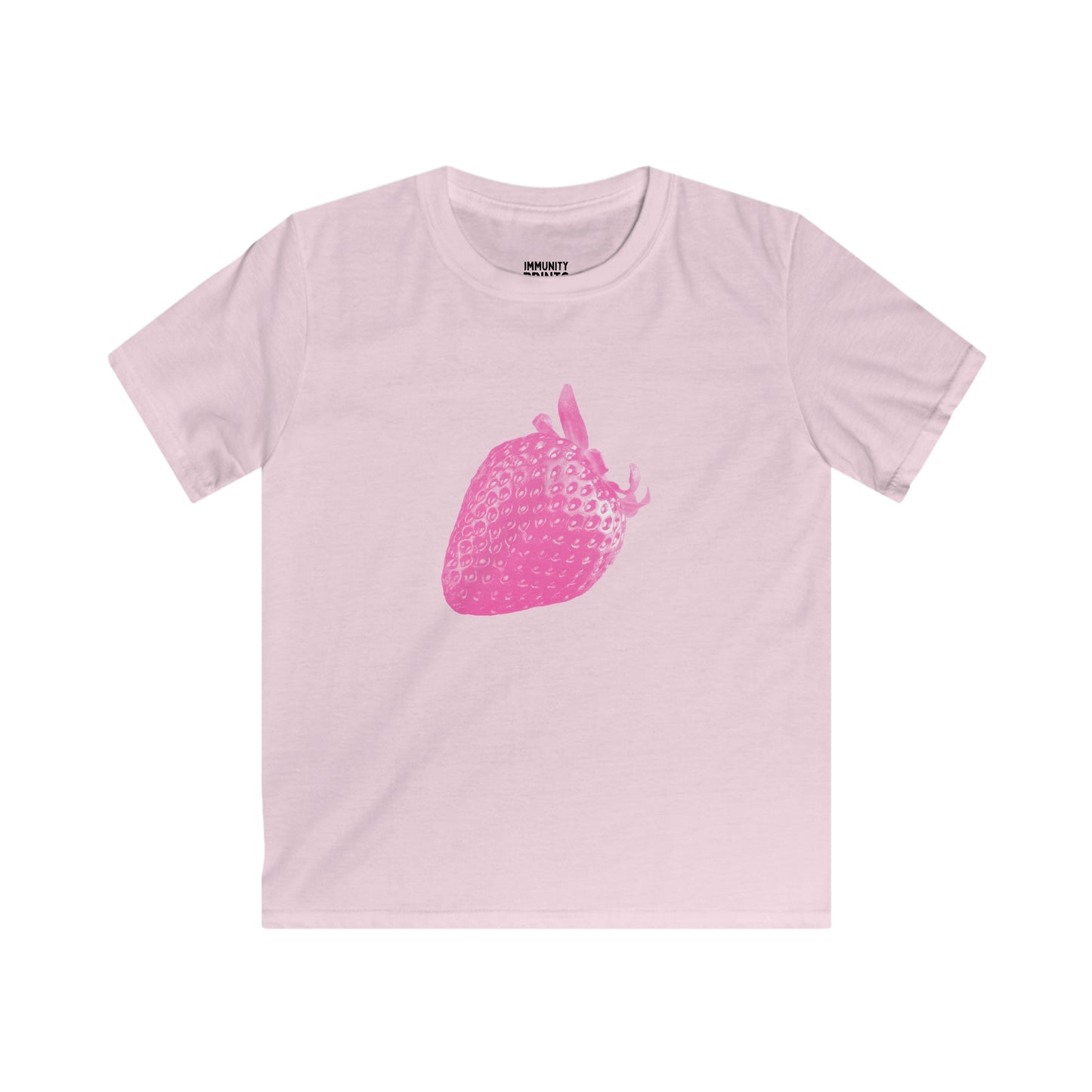 Pink Strawberry Baby Tee