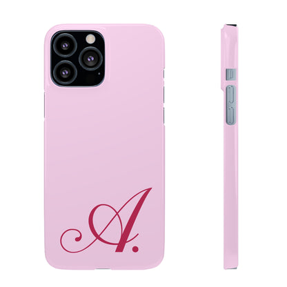 Initial (Pink) Snap Phone Case