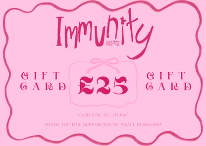 Immunity Prints Gift Card