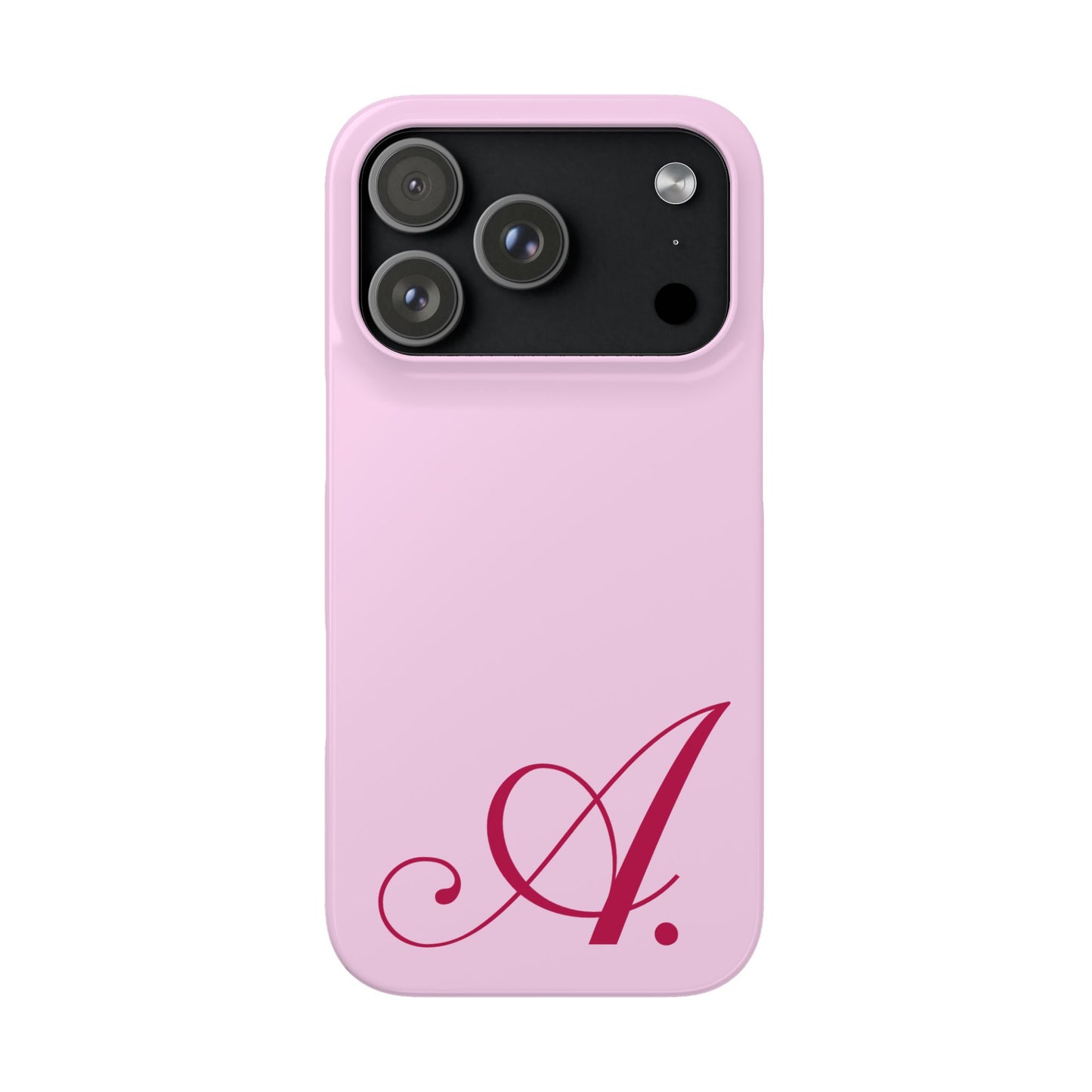 Initial (Pink) Snap Phone Case