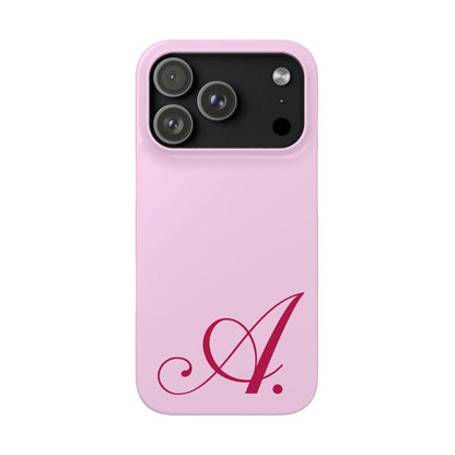 Initial (Pink) Snap Phone Case